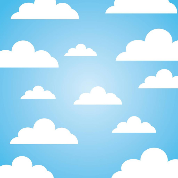 Голубой фон неба - Вектор,изображение