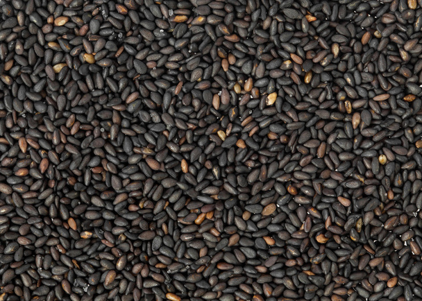 schwarzer Sesam Hintergrund - Foto, Bild