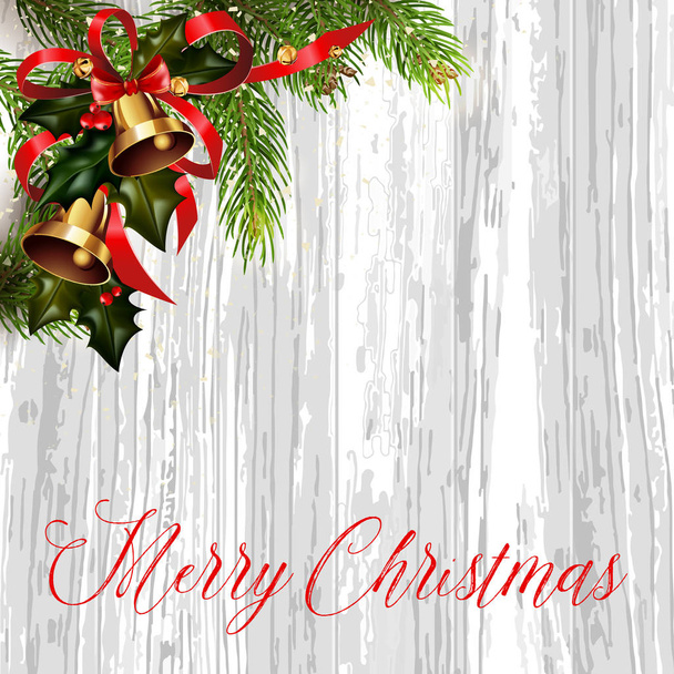 Christmas greeting card - Διάνυσμα, εικόνα