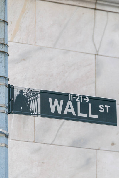 Teken op de Wall Street - Foto, afbeelding