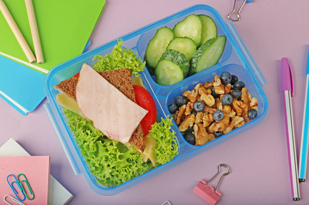 Lunchbox with delicious dinner - Фото, изображение