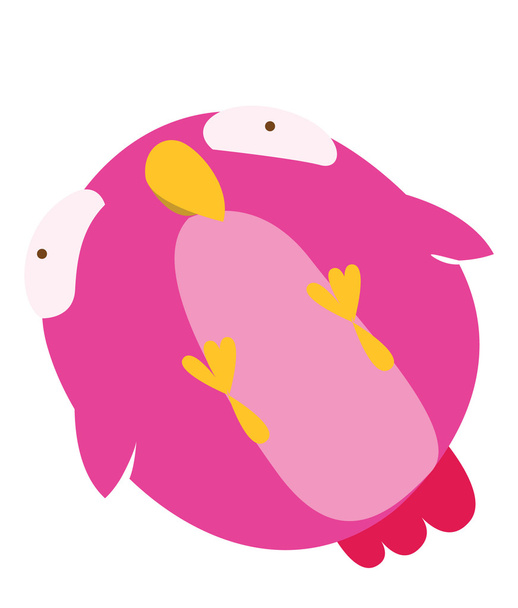 Funny bird - Vektor, obrázek