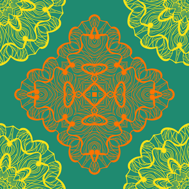 Orient Seamless Pattern. Vintage decorative elements. Hand drawn background. Islam, Arabic, Indian, Ottoman, Asian motifs - Vektor, obrázek