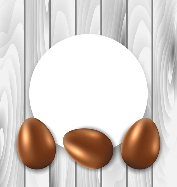 Celebration Card with Easter Chocolate Eggs - Фото, зображення