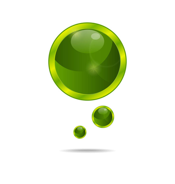 abstract eco green bubbles - Foto, afbeelding