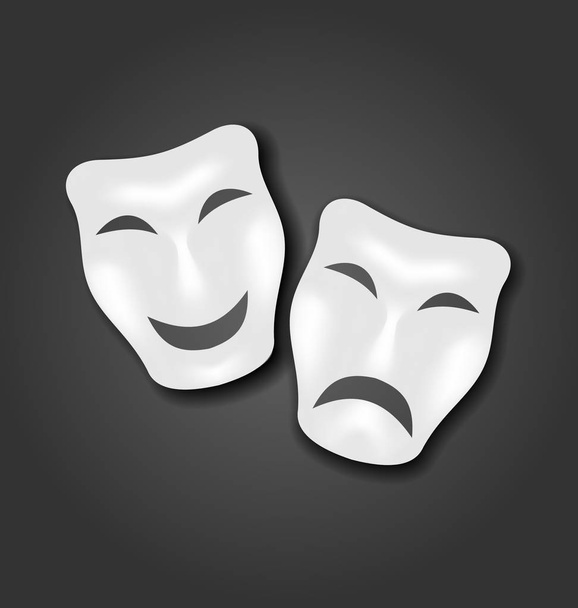 Comedy and tragedy masks for Carnival or theatre - Photo, image