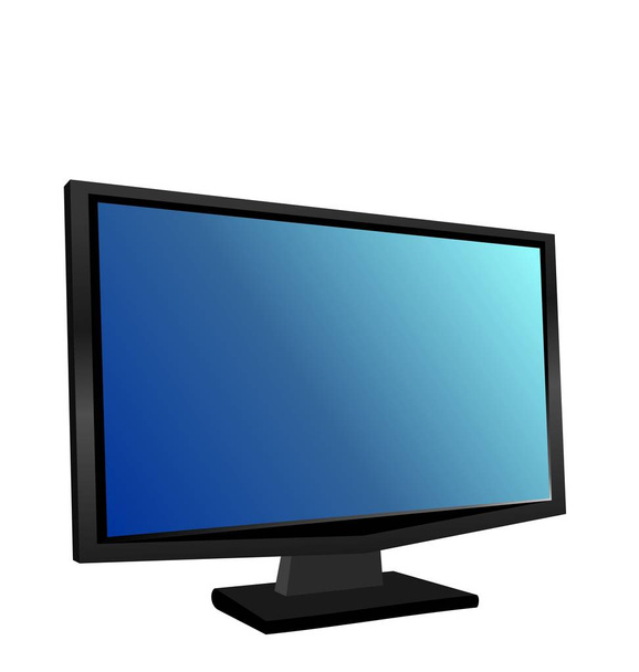 Abbildung des eingeschalteten Monitors tft - Foto, Bild