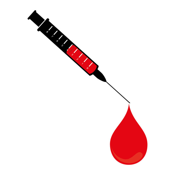 ícone isolado doação de sangue
 - Vetor, Imagem