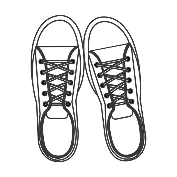 若者ファッション靴 - ベクター画像