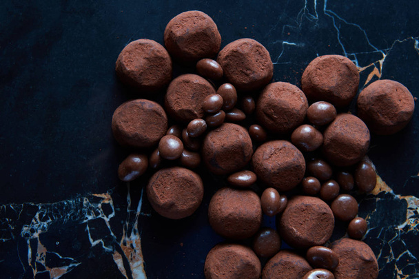 Homemade chocolate truffles - Photo, image