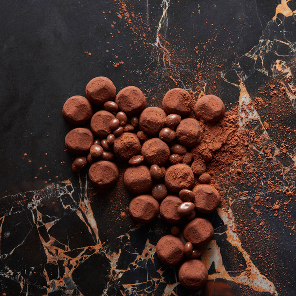 Homemade chocolate truffles - 写真・画像
