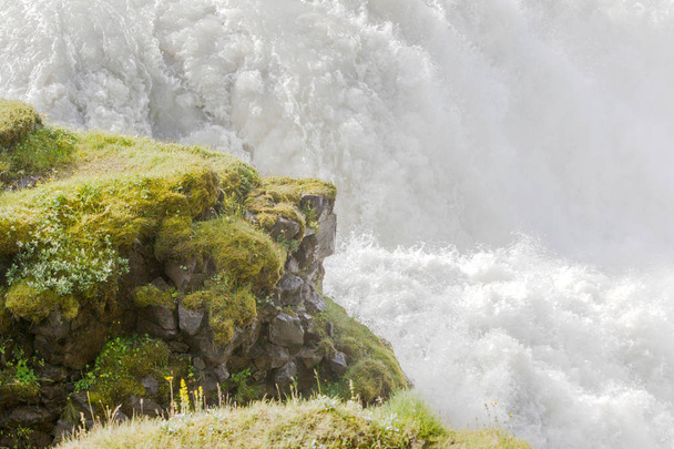 Gullfoss Wasserfall - Island - Detail - Foto, Bild