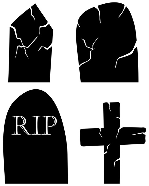 grave set - Vector, Image