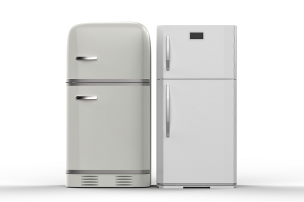 twee stijl koelkasten - Foto, afbeelding