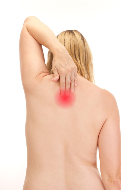 Mujer con dolor de espalda
 - Foto, imagen