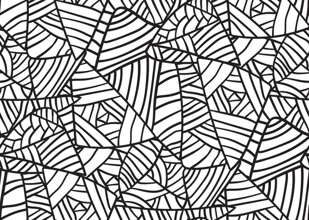 Abstract seamless black and white geometrical pattern - Vector, Image