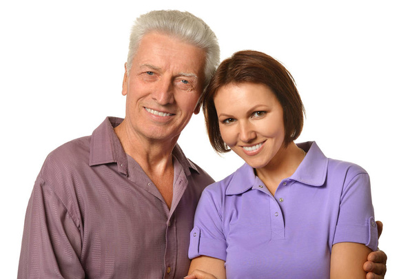 senior man with adult daughter - Photo, Image