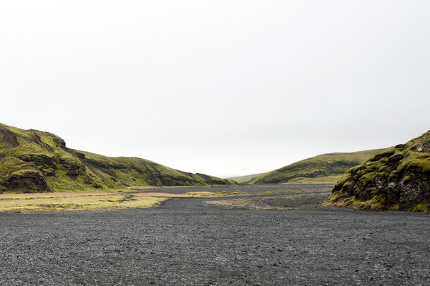 IJsland - zuiden van IJsland - eldgja, de kolom brand - Foto, afbeelding