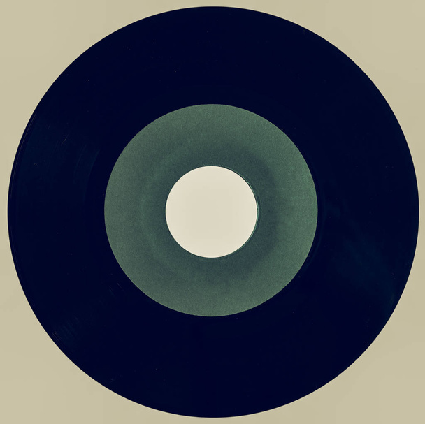 Ročník vypadající Vinyl záznam izolován - Fotografie, Obrázek
