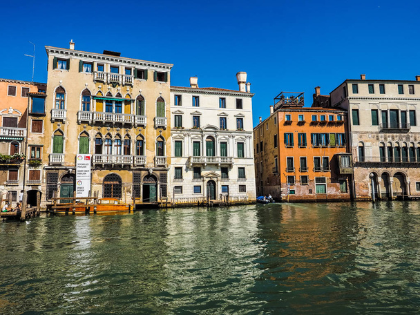 HDR Canal Grande in Venice - Valokuva, kuva