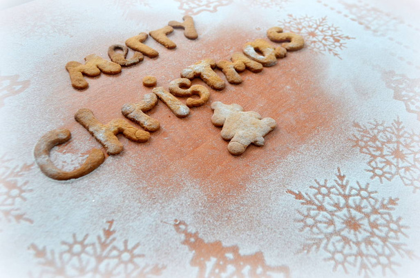 Christmas baking background  Stock Image - Photo, Image