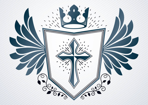 vintage heraldic emblem - Διάνυσμα, εικόνα