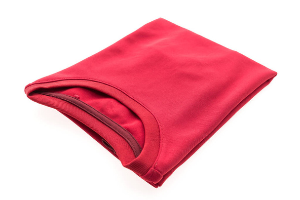 pamut piros póló ruházat - Fotó, kép
