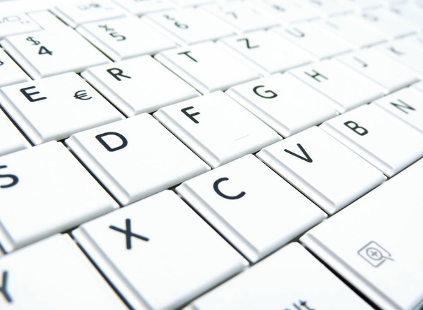 Witte computer toetsenbord - Foto, afbeelding