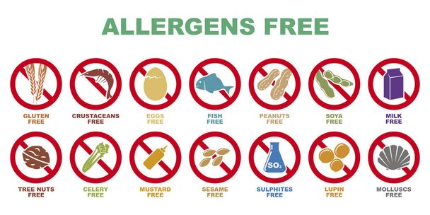 аллергены бесплатные иконки
 - Вектор,изображение