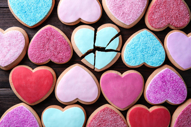 Heart shaped cookies  - Фото, изображение