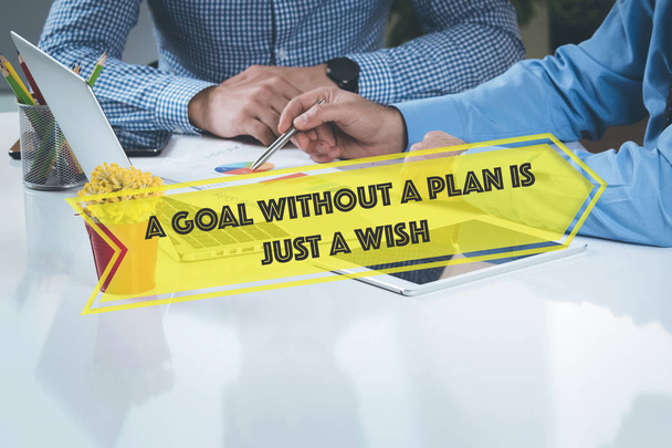 A Goal Without A Plan Is Just A Wish  - Photo, image