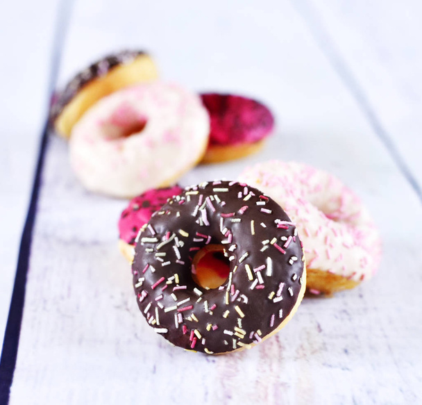 Heap of fresh donuts with glaze - Photo, Image