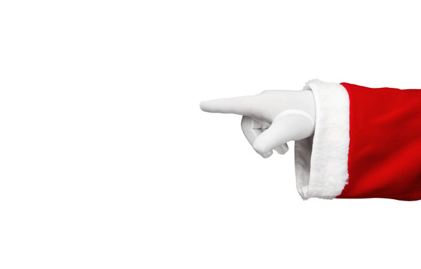Santa Claus hand pointing - Photo, Image