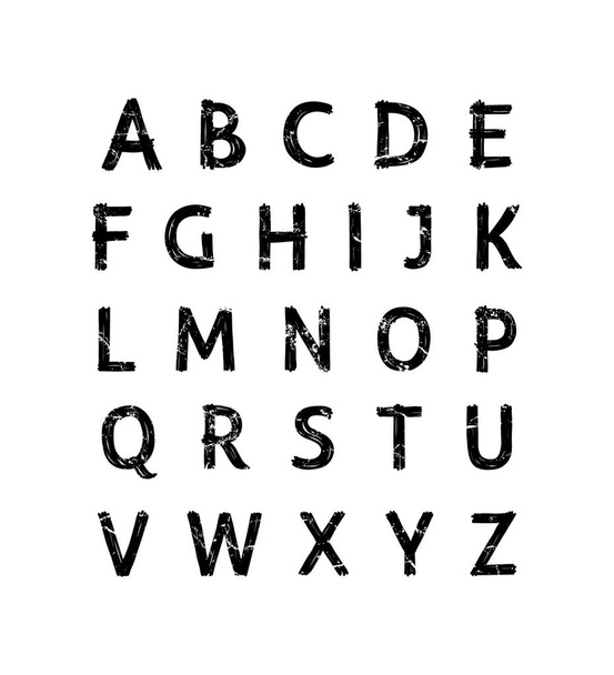 modern hand written alphabet. - Vektor, Bild