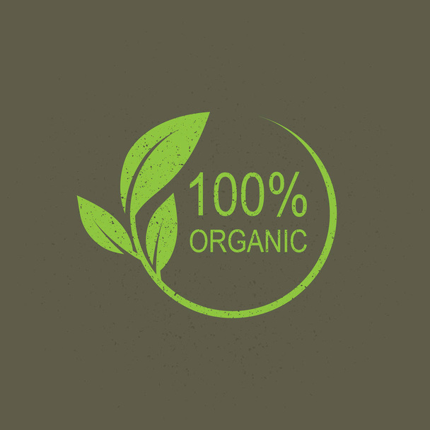  organic  logo design. - Vetor, Imagem