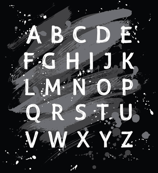 modern hand written alphabet. - Vector, afbeelding