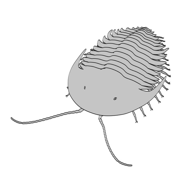 Illustration de bande dessinée 2d de trilobite
 - Photo, image