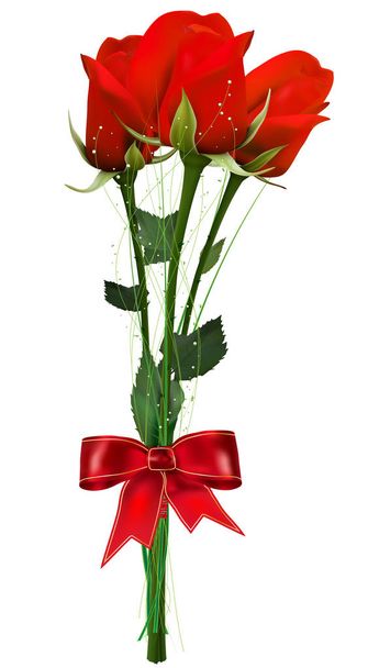 Bouquet of roses - Vector, Image