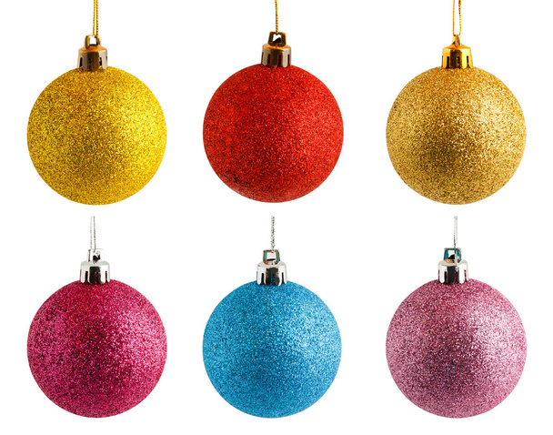 boules de Noël colorées
 - Photo, image