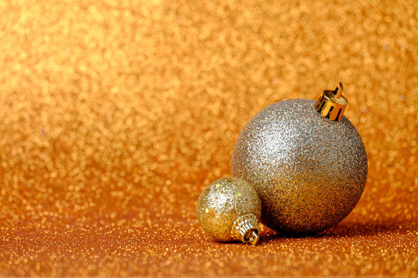 Christmas festive decorations on colorful background - Photo, image