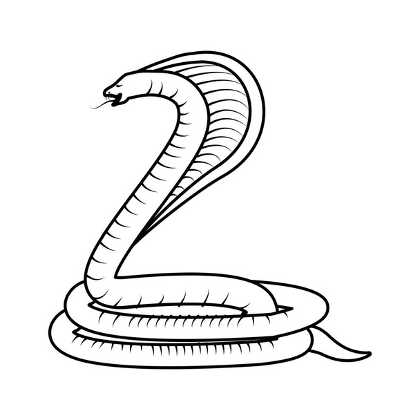 Serpent Cobra empoisonné
 - Vecteur, image