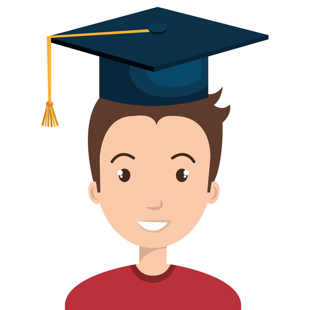 estudante graduado ícone avatar
 - Vetor, Imagem