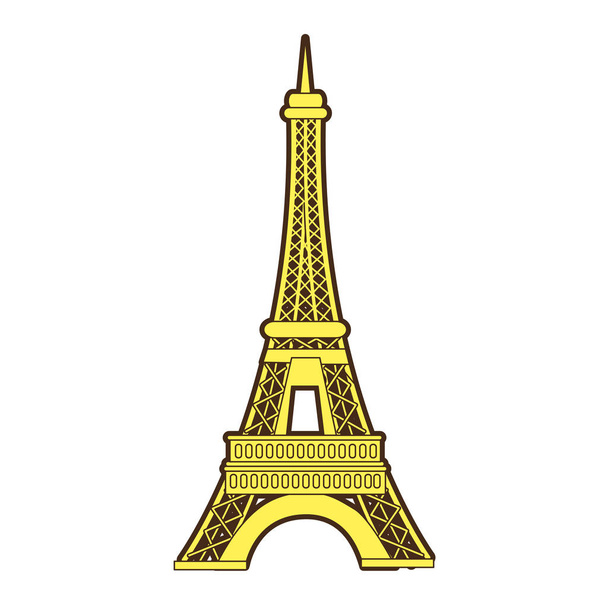 Torre Eiffel de París - Vector, imagen
