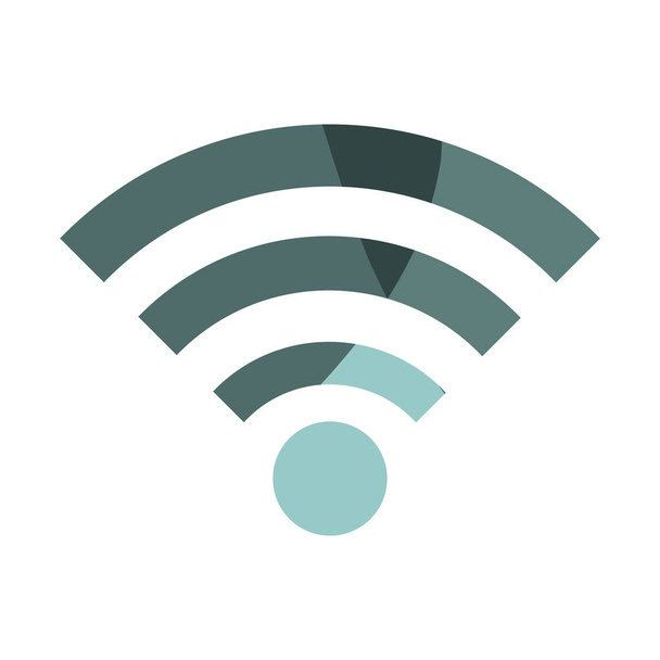 WiFi bağlantı izole simgesi - Vektör, Görsel