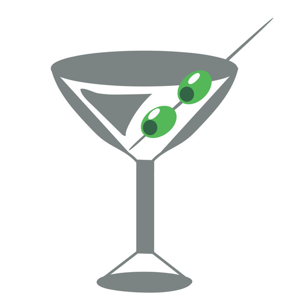 Martini Glass  -  Vector illustration - ベクター画像