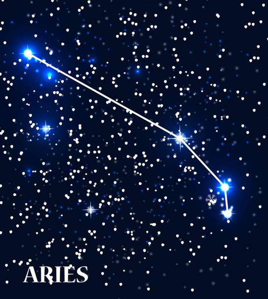 Symbol Aries Zodiac Sign. Vector Illustration. - Вектор,изображение
