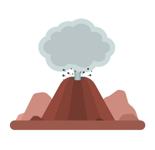 Ilustración del vector del volcán
. - Vector, Imagen