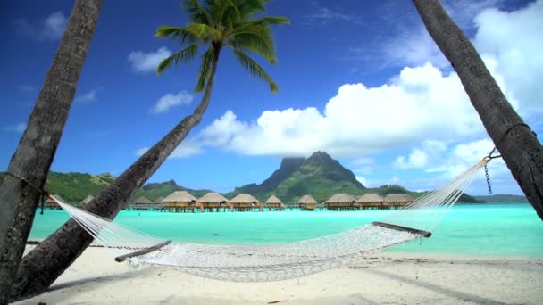  hammock with Overwater Bungalows - Footage, Video