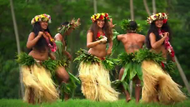 Polynesialaiset tanssijat viihdyttävä puvut
 - Materiaali, video