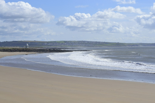 Praia filmado no País de Gales
 - Foto, Imagem